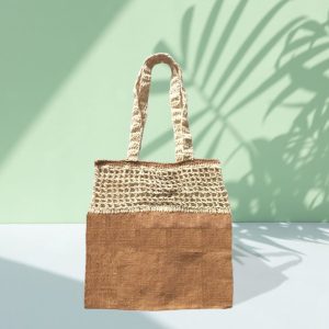 Handcrafted Jute Flower Vase , 22 Inch, Natural